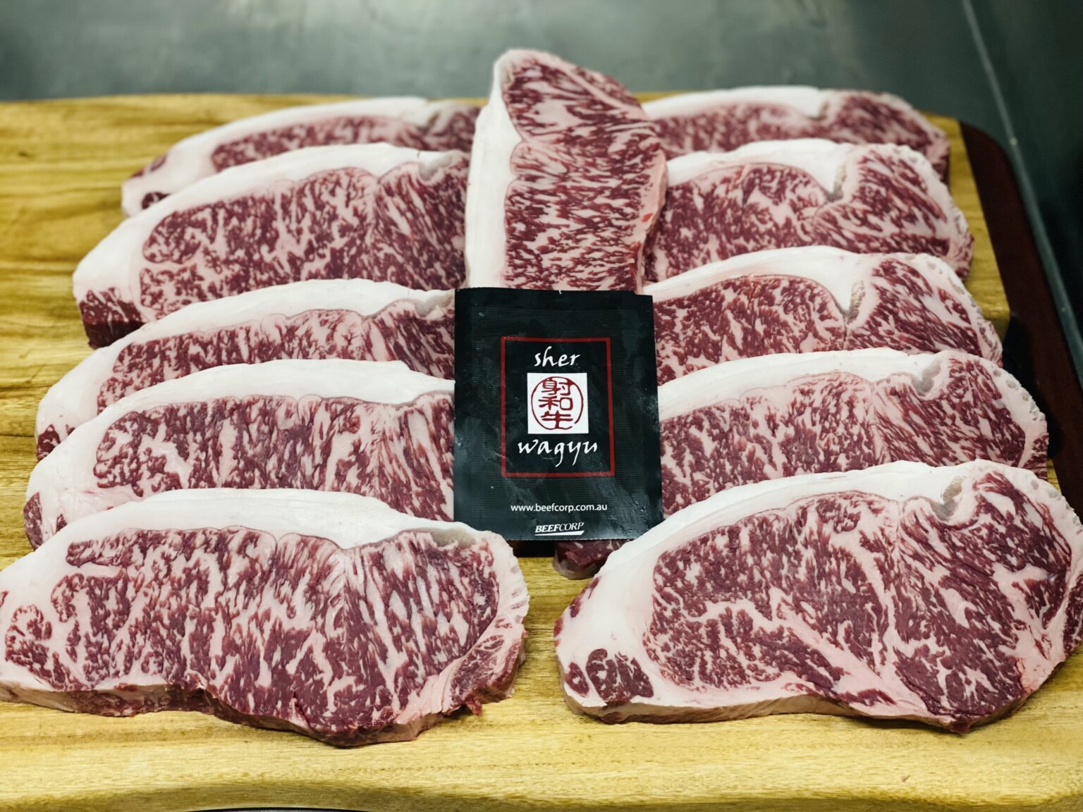 Porterhouse Sher Wagyu Black Label Marble Score 8-9 $124.99kg - Kelly's ...